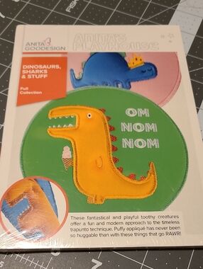 Anita Goodesign Anitas Playhouse Dianosaurs Sharks & Stuff Sewing Quilting NWT